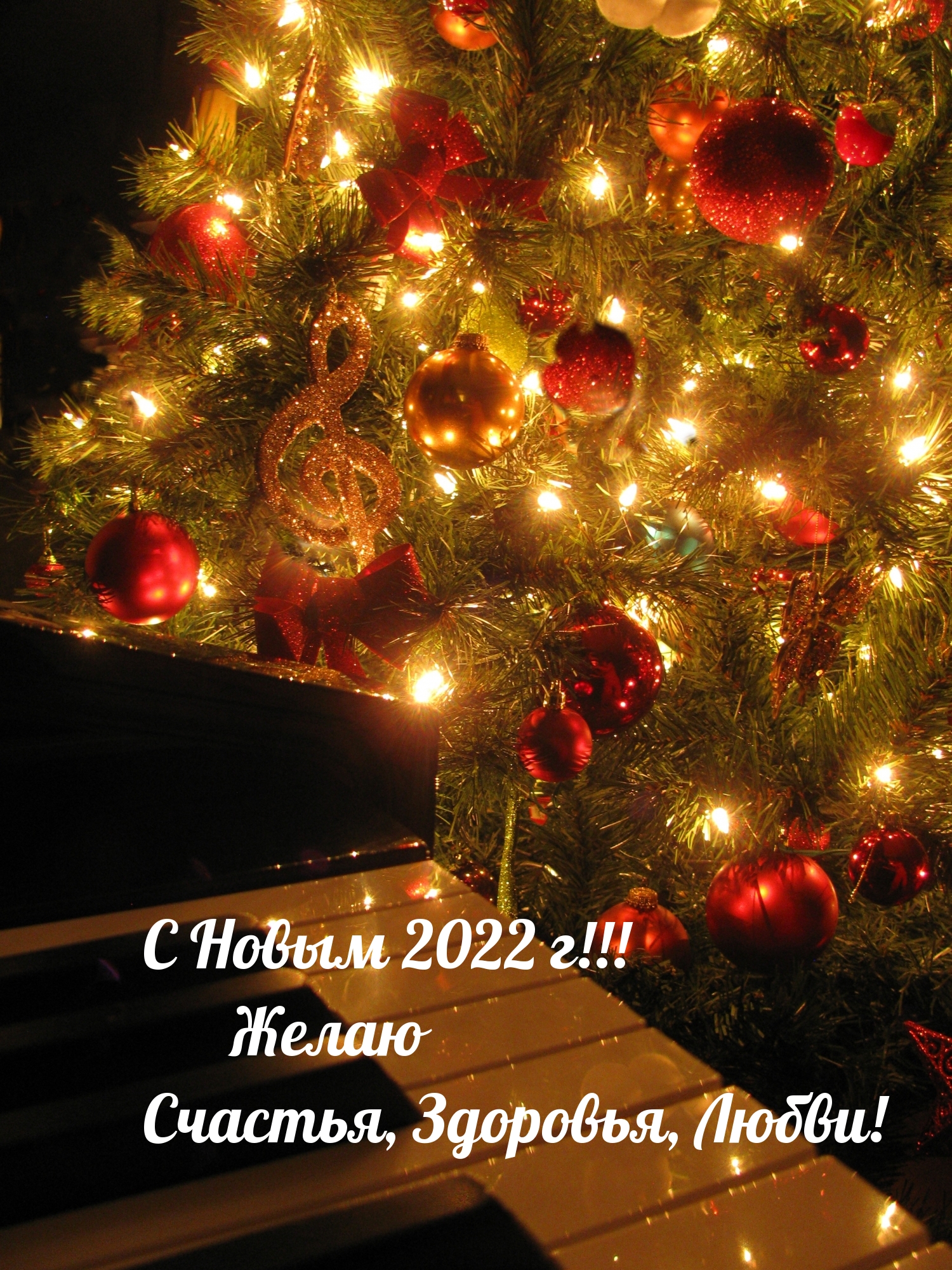 С Новым 2022 г! Желаю Счастья, Здоровья, Любви!