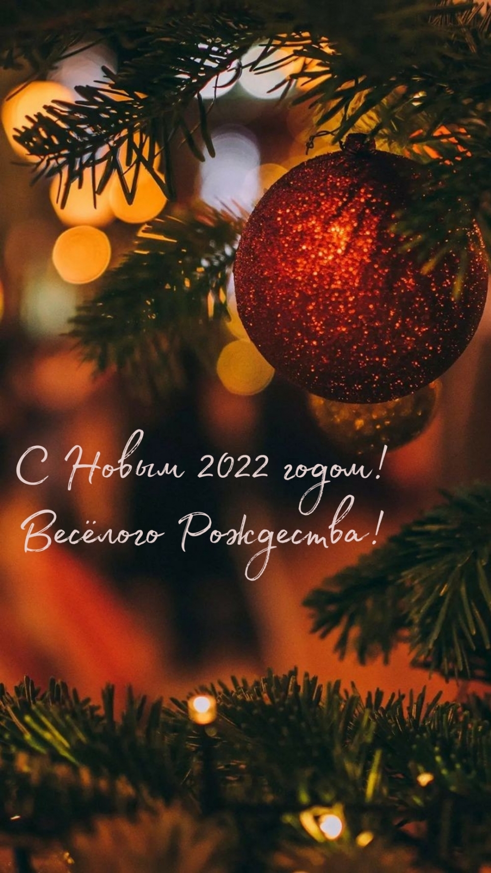 С Новым 2022 годом! Весёлого Рождества!